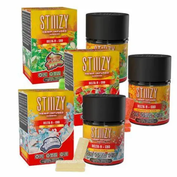 Stiiizy Delta 9 + CBD gummies 225mg available at Exotic Smoke And Vape in McKinney TX
